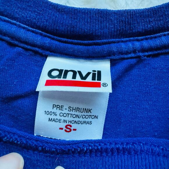 Anvil 100% Cotton Purple Unisex Tee Shirt Size Small - Picture 2 of 3